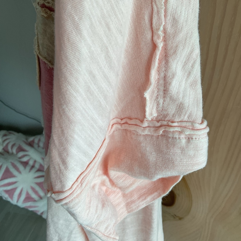 Women’s pink and coral boho oversized tunic SzS NWOT PTP 35”, Length 26” $30 - Picture 4 of 7